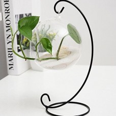 Durable Hanging Glass Globe Iron Stand, AirPlant Pot Stand , Terrarium Container Stand (Stand Only), High Quality Durable Hand-Painted Terrarium.., By Micro Landscape Design   